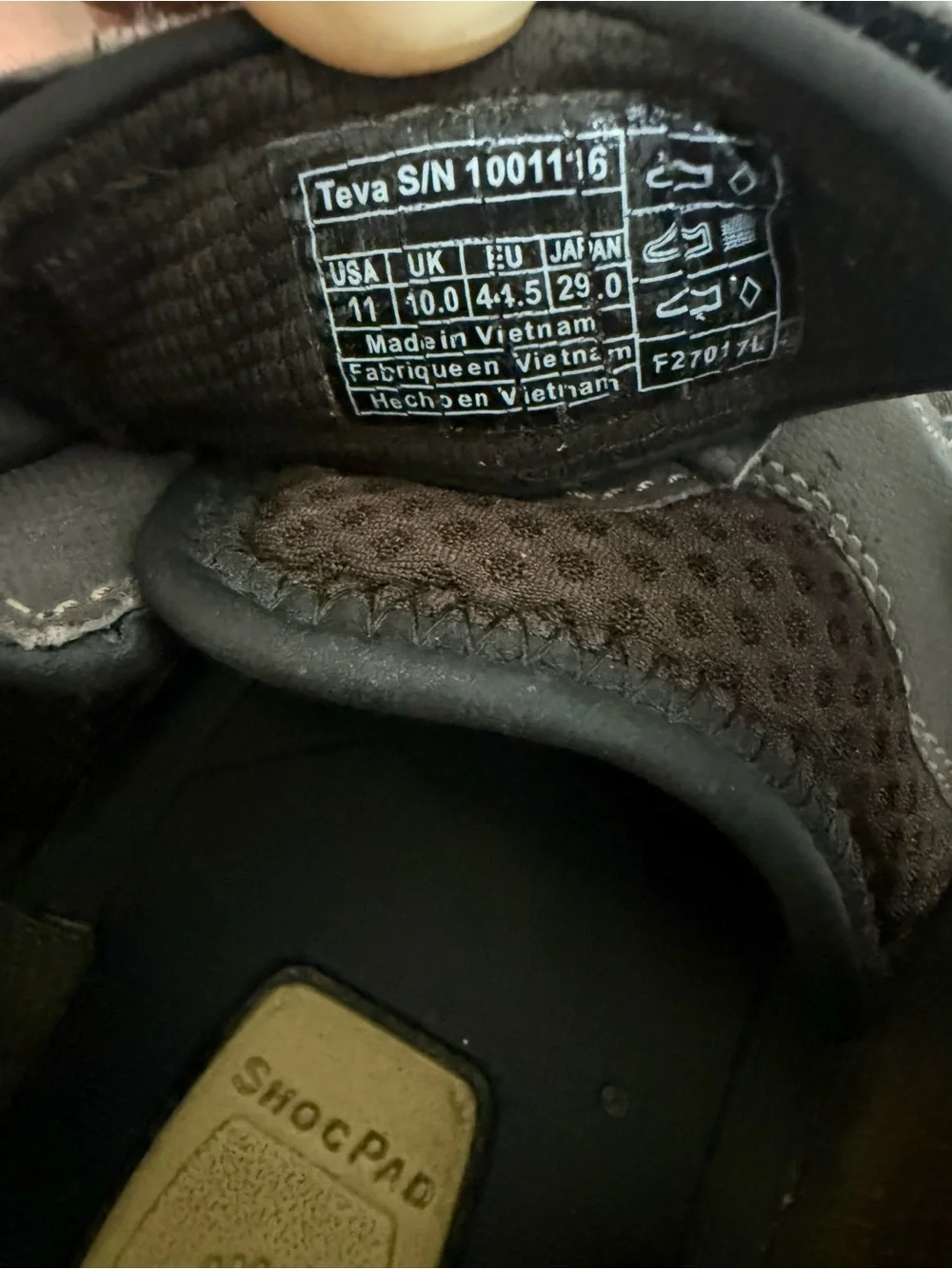 Teva Forebay Fisherman Sport Hiking Sandals Men's Size 11 Brown Adjustable Sport